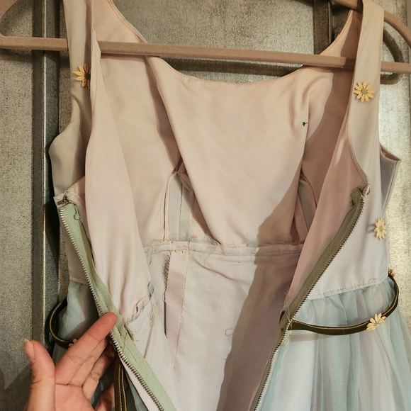 VTG Handmade 60s Baby Blue Dress - Picture 5 of 6